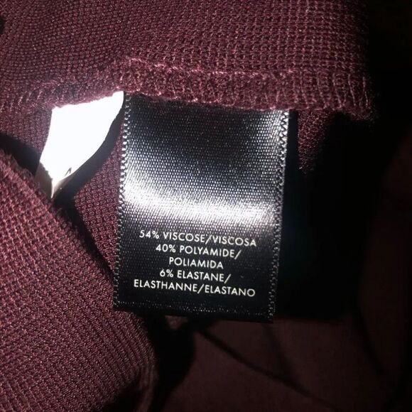 Ann Taylor Burgundy Bell Sleeve V-Neck Sweater XS - Picture 3 of 5